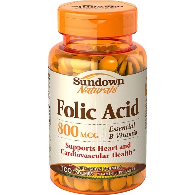 Витамины Sundown Naturals Folic Acid  800 mg 100 таблеток