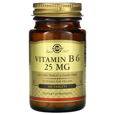 Витамины Solgar Vitamin B6 25 mg 100 таблеток