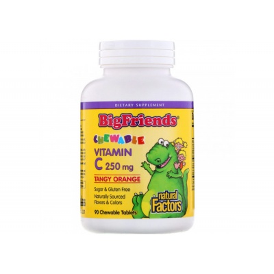  Natural Factors vitamin C kids Big Friends  90 
