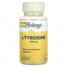 Аминокислота Solaray L-Tyrosine 500 мг 50 капсул