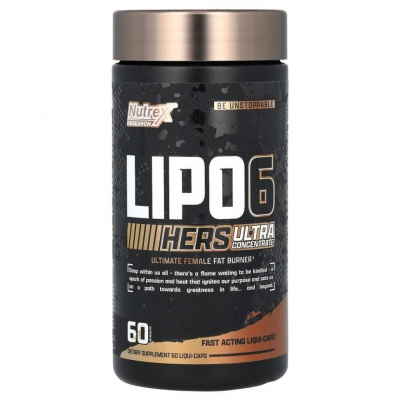 Жиросжигатель NUTREX Lipo 6 Black Hers Ultra Concentrate 60 капсул